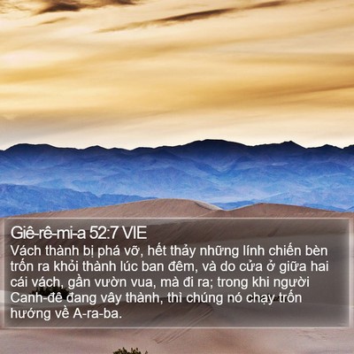 Giê-rê-mi-a 52:7 VIE Bible Verse Image