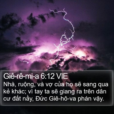 Giê-rê-mi-a 6:12 VIE Bible Verse Image