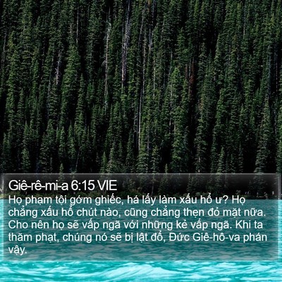 Giê-rê-mi-a 6:15 VIE Bible Verse Image