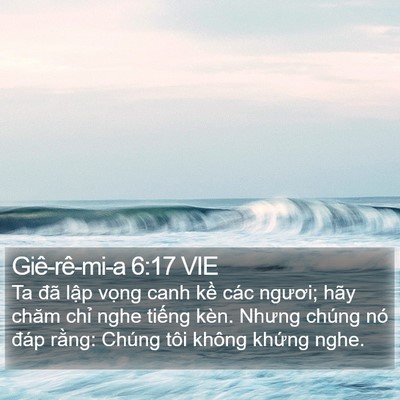 Giê-rê-mi-a 6:17 VIE Bible Verse Image