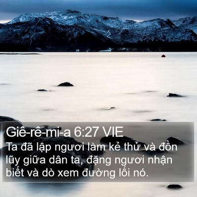 Giê-rê-mi-a 6:27 VIE Bible Verse Image