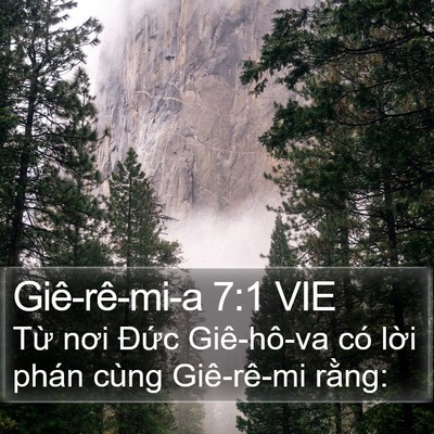 Giê-rê-mi-a 7:1 VIE Bible Verse Image