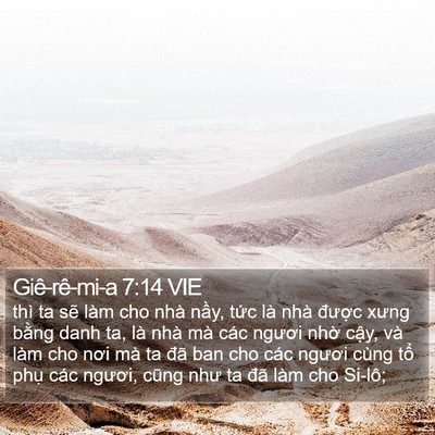 Giê-rê-mi-a 7:14 VIE Bible Verse Image