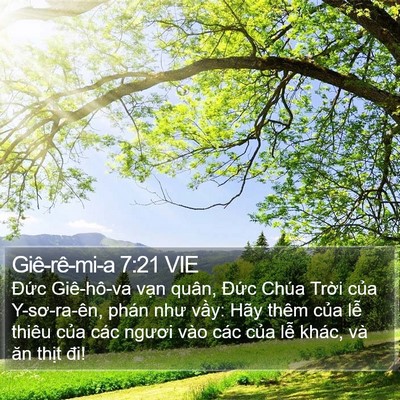 Giê-rê-mi-a 7:21 VIE Bible Verse Image