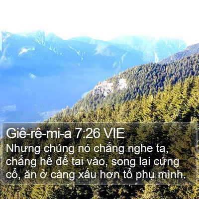 Giê-rê-mi-a 7:26 VIE Bible Verse Image