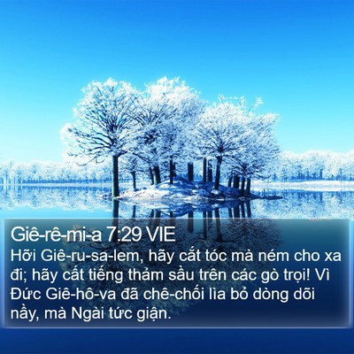 Giê-rê-mi-a 7:29 VIE Bible Verse Image