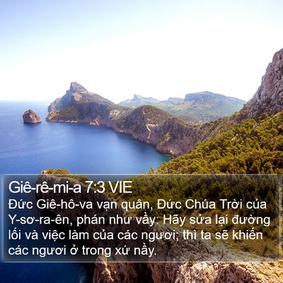 Giê-rê-mi-a 7:3 VIE Bible Verse Image