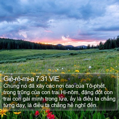 Giê-rê-mi-a 7:31 VIE Bible Verse Image