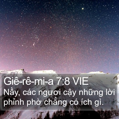Giê-rê-mi-a 7:8 VIE Bible Verse Image