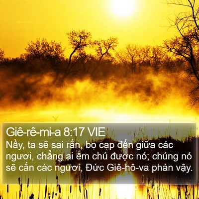 Giê-rê-mi-a 8:17 VIE Bible Verse Image