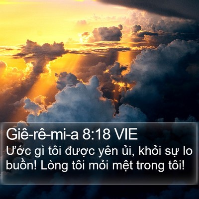 Giê-rê-mi-a 8:18 VIE Bible Verse Image
