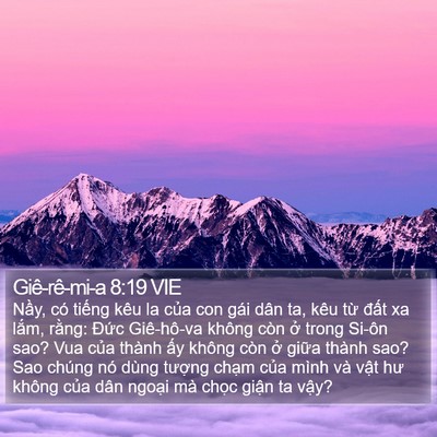 Giê-rê-mi-a 8:19 VIE Bible Verse Image