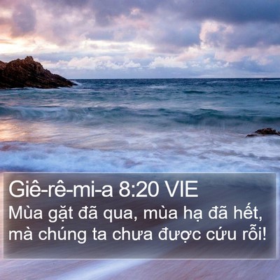 Giê-rê-mi-a 8:20 VIE Bible Verse Image