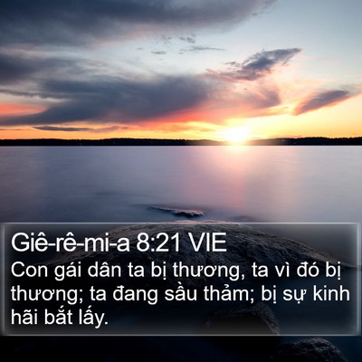 Giê-rê-mi-a 8:21 VIE Bible Verse Image