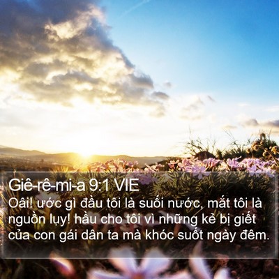 Giê-rê-mi-a 9:1 VIE Bible Verse Image