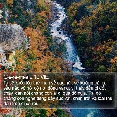 Giê-rê-mi-a 9:10 VIE Bible Verse Image