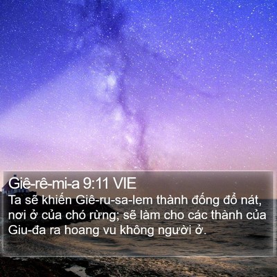 Giê-rê-mi-a 9:11 VIE Bible Verse Image