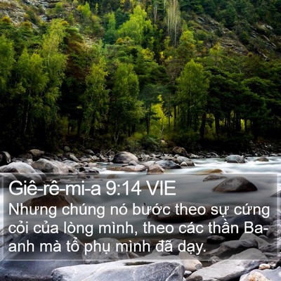 Giê-rê-mi-a 9:14 VIE Bible Verse Image