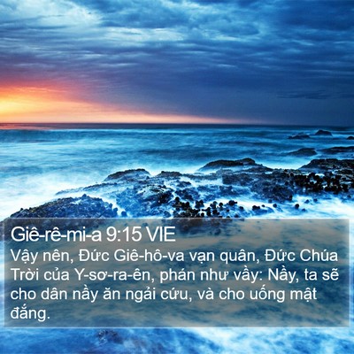 Giê-rê-mi-a 9:15 VIE Bible Verse Image