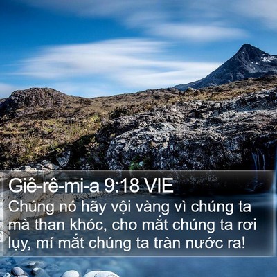 Giê-rê-mi-a 9:18 VIE Bible Verse Image