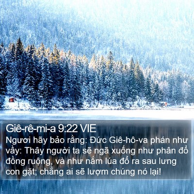 Giê-rê-mi-a 9:22 VIE Bible Verse Image