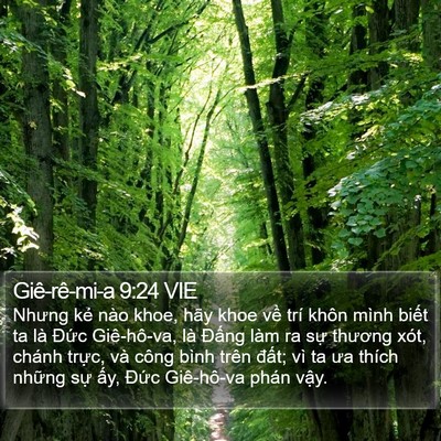 Giê-rê-mi-a 9:24 VIE Bible Verse Image
