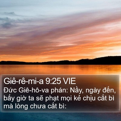 Giê-rê-mi-a 9:25 VIE Bible Verse Image
