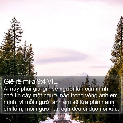 Giê-rê-mi-a 9:4 VIE Bible Verse Image