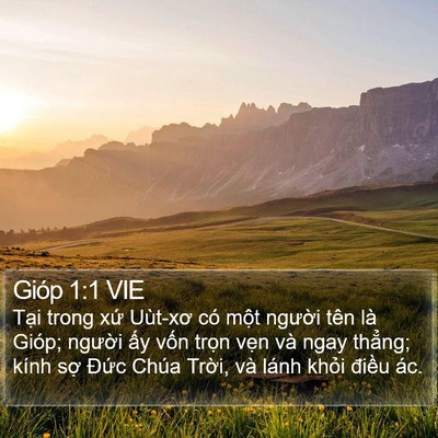 Gióp 1:1 VIE Bible Verse Image