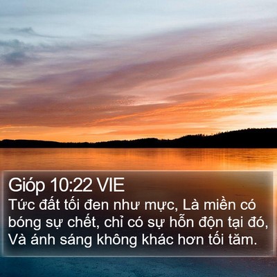 Gióp 10:22 VIE Bible Verse Image