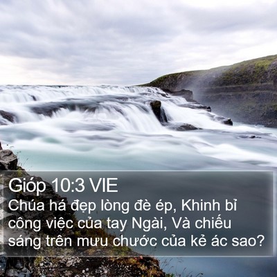 Gióp 10:3 VIE Bible Verse Image