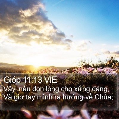 Gióp 11:13 VIE Bible Verse Image