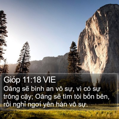 Gióp 11:18 VIE Bible Verse Image