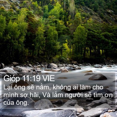 Gióp 11:19 VIE Bible Verse Image