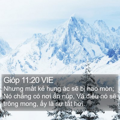 Gióp 11:20 VIE Bible Verse Image