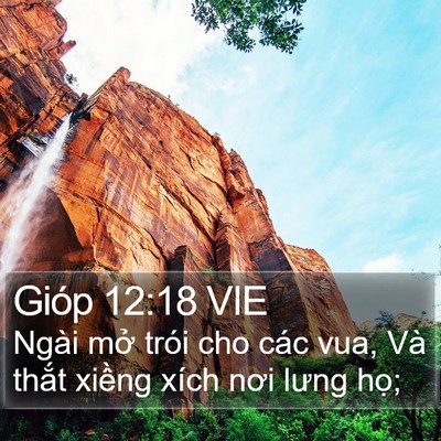 Gióp 12:18 VIE Bible Verse Image