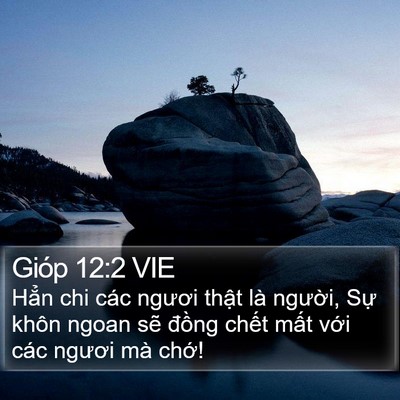 Gióp 12:2 VIE Bible Verse Image