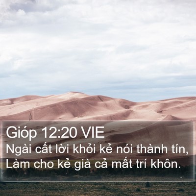 Gióp 12:20 VIE Bible Verse Image