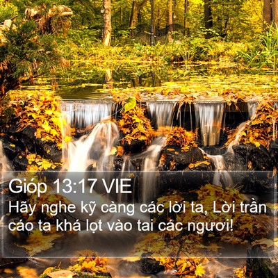Gióp 13:17 VIE Bible Verse Image