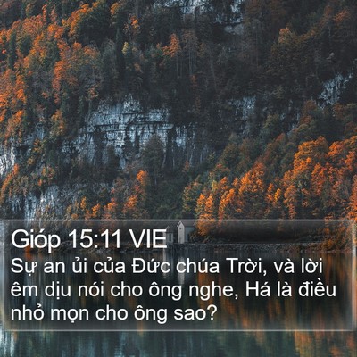 Gióp 15:11 VIE Bible Verse Image