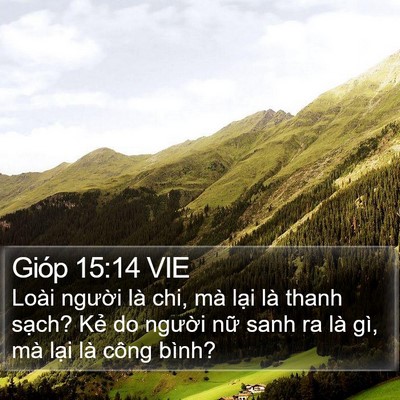 Gióp 15:14 VIE Bible Verse Image