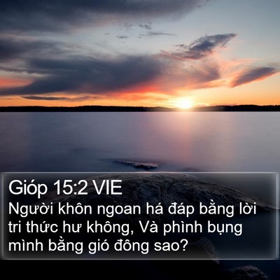 Gióp 15:2 VIE Bible Verse Image