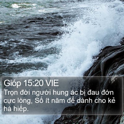 Gióp 15:20 VIE Bible Verse Image