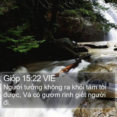 Gióp 15:22 VIE Bible Verse Image