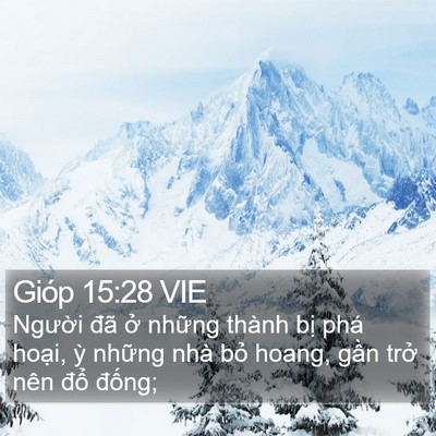 Gióp 15:28 VIE Bible Verse Image