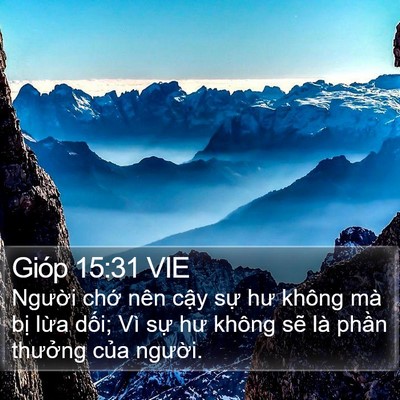 Gióp 15:31 VIE Bible Verse Image