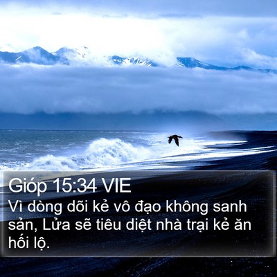 Gióp 15:34 VIE Bible Verse Image