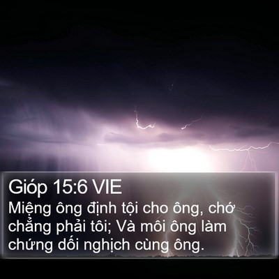 Gióp 15:6 VIE Bible Verse Image