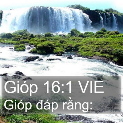 Gióp 16:1 VIE Bible Verse Image