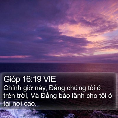 Gióp 16:19 VIE Bible Verse Image